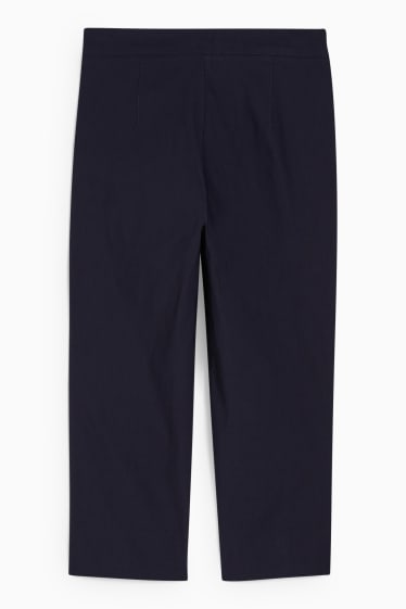 Donna - Pantaloni di stoffa - vita alta - cigarette fit - blu scuro