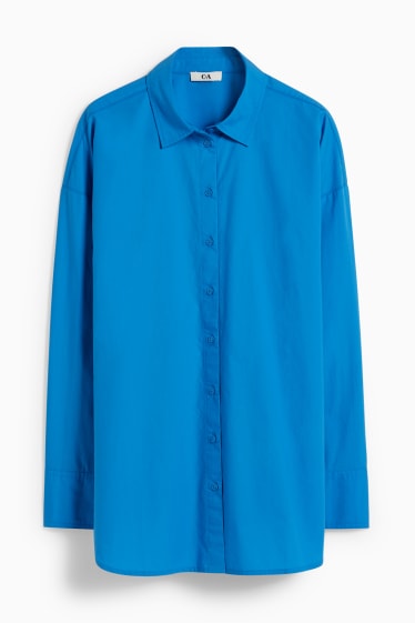 Damen - Bluse - blau