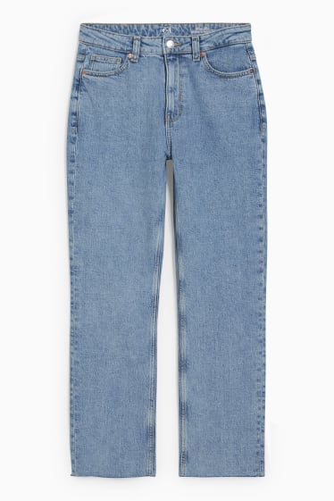 Kobiety - Straight jeans - wysoki stan - LYCRA® - dżins-jasnoniebieski