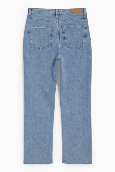 Kobiety - Straight jeans - wysoki stan - LYCRA® - dżins-jasnoniebieski