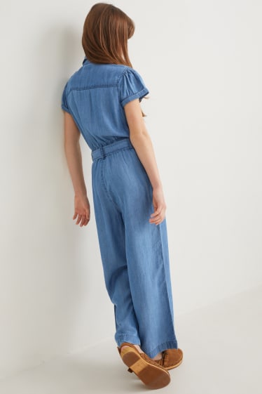 Kinder - Jeans-Jumpsuit - blau