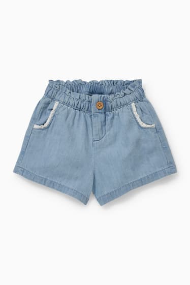Baby Mädchen - Baby-Shorts - hellblau