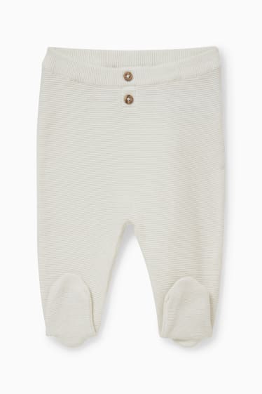 Babys - Baby-Outfit - 2 teilig - cremeweiß