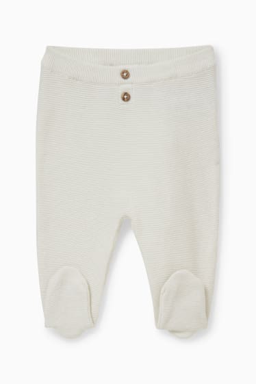 Neonate - Completo per neonati - 2 pezzi - bianco crema
