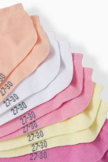 Kinder Mädchen - Multipack 5er - Sneakersocken - rosa