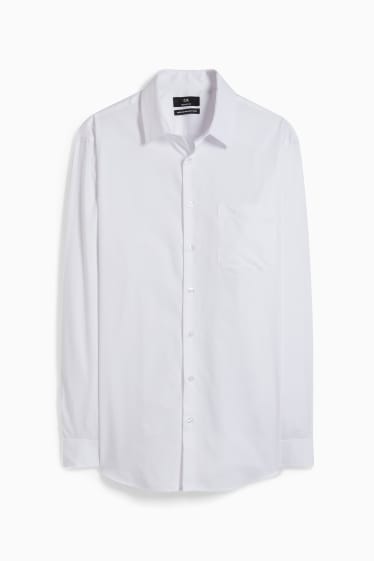Herren - Businesshemd - Regular Fit - Kent - bügelleicht - weiß