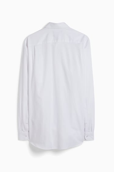 Home - Camisa formal - regular fit - coll kent - fàcil de planxar - blanc