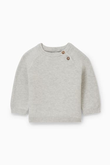 Baby Jungen - Baby-Outfit - 2 teilig - hellgrau