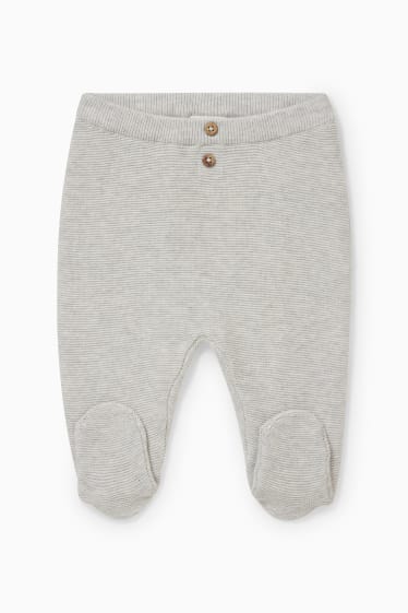 Baby Jungen - Baby-Outfit - 2 teilig - hellgrau