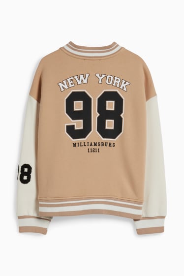 Kinder Mädchen - Extended Sizes - Sweatjacke - beige