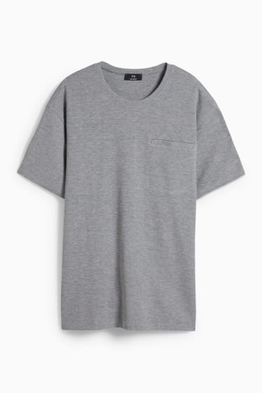 Men - T-shirt - gray-melange