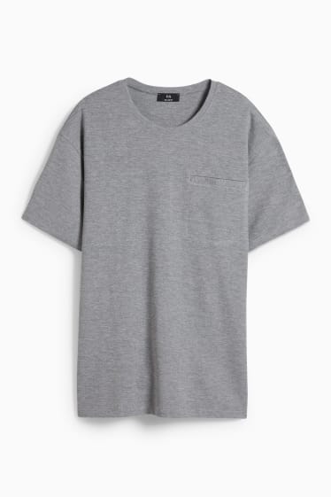 Hommes - T-shirt - gris chiné