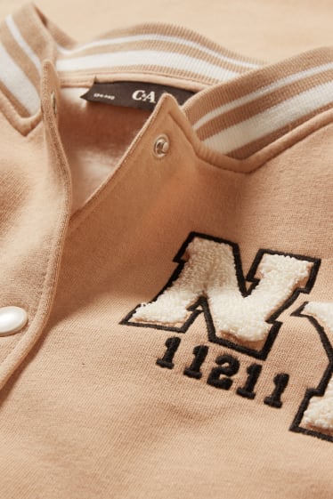 Kinder Mädchen - Extended Sizes - Sweatjacke - beige