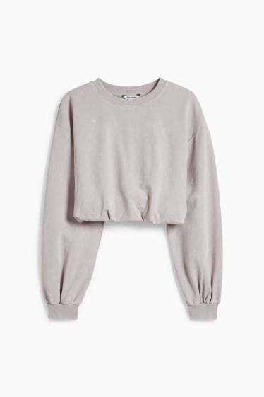 Teens & Twens - CLOCKHOUSE - Crop Sweatshirt - hellbeige