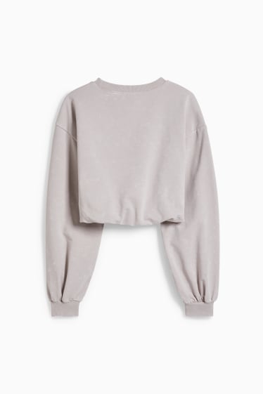 Dona - Dessuadora crop - beix clar