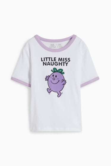 Kinder Mädchen - Mr. Men Little Miss - Kurzarmshirt - weiß