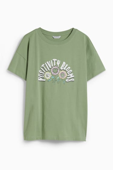 Mujer - CLOCKHOUSE - camiseta - verde
