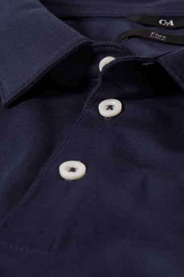 Men - Polo shirt - Flex - dark blue