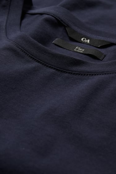 Hommes - T-shirt - Flex - bleu foncé