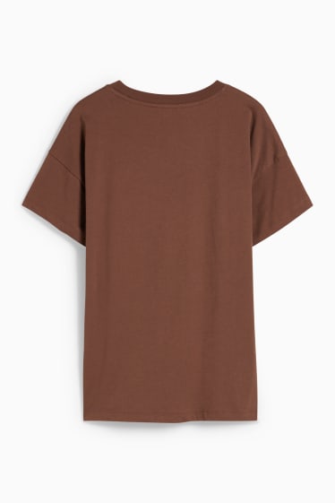 Mujer - CLOCKHOUSE - camiseta - marrón oscuro