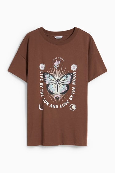 Femmes - CLOCKHOUSE - T-shirt - marron foncé