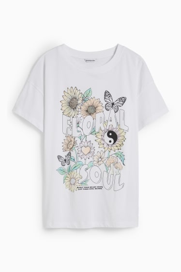 Mujer - CLOCKHOUSE - camiseta - blanco