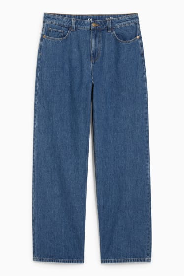 Damen - Relaxed Jeans - High Waist - jeansblau