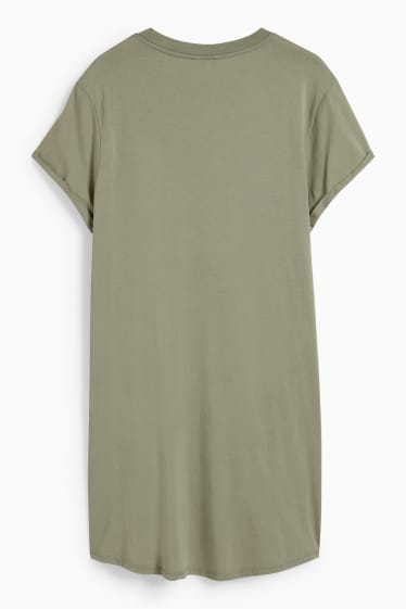 Dona - CLOCKHOUSE - vestit estil samarreta - verd