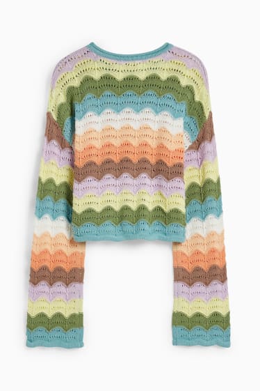 Dona - CLOCKHOUSE - jersei crop - de ratlles - multicolor