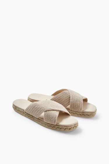 Femmes - Sandales - beige clair