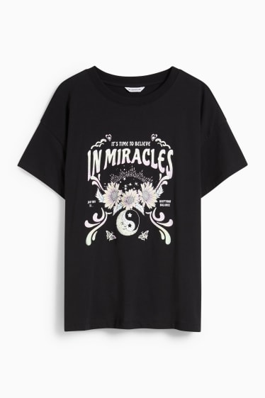 Mujer - CLOCKHOUSE - camiseta - negro