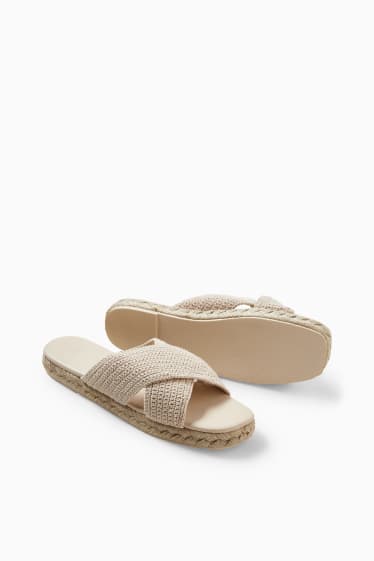 Femmes - Sandales - beige clair