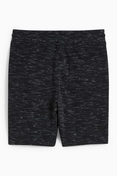 Heren - Sweatshort - zwart mix