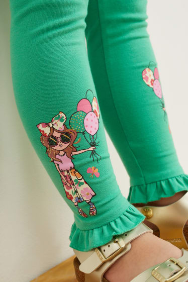 Bambini - Confezione da 2 - leggings - verde