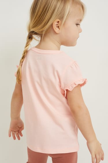 Children Girls - Multipack of 3 - short sleeve T-shirt - pink