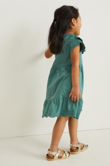 Kinder Mädchen - Set - Kleid und Tasche - 2 teilig - grün