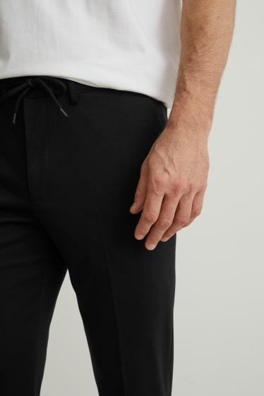 Uomo - Pantaloni eleganti - slim fit - Flex - LYCRA® - nero