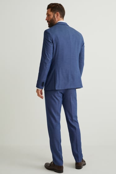 Hombre - Traje con corbata - regular fit - 4 piezas - azul