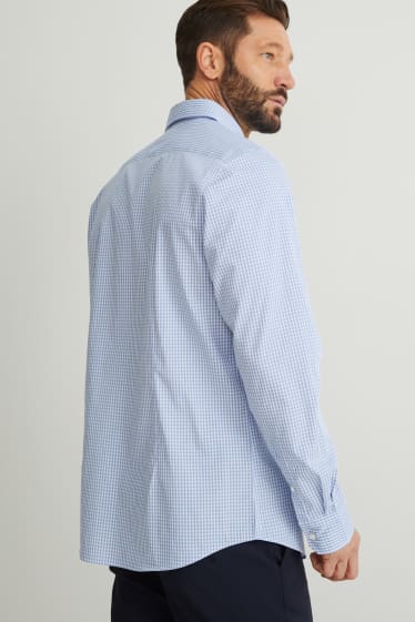 Herren - Businesshemd - Slim Fit - Button-down - bügelleicht - hellblau