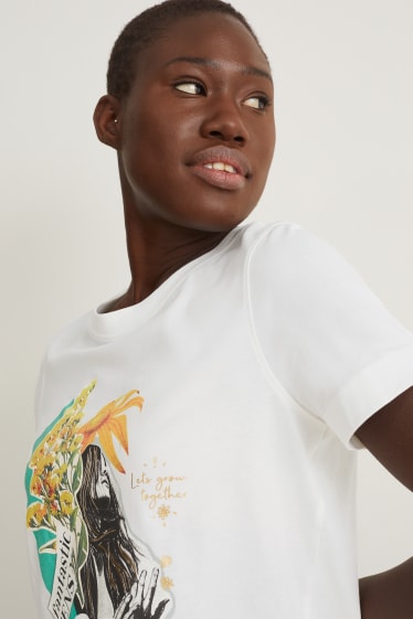 Damen - T-Shirt - weiß