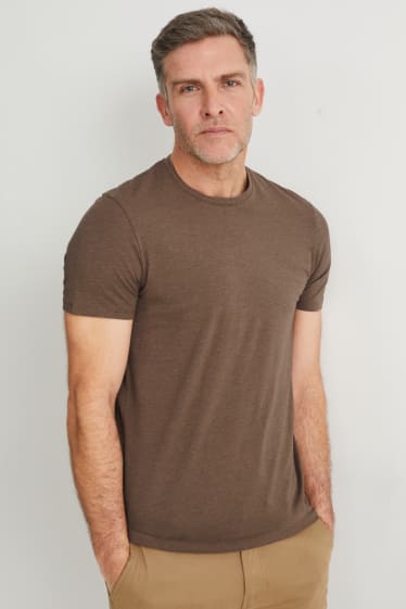 Hombre - Camiseta - Flex - marrón claro