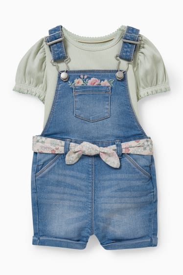 Neonate - Completo neonati - 2 pezzi - jeans azzurro