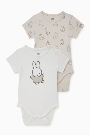 Babies - Multipack of 2 - Miffy - baby bodysuit - white / beige