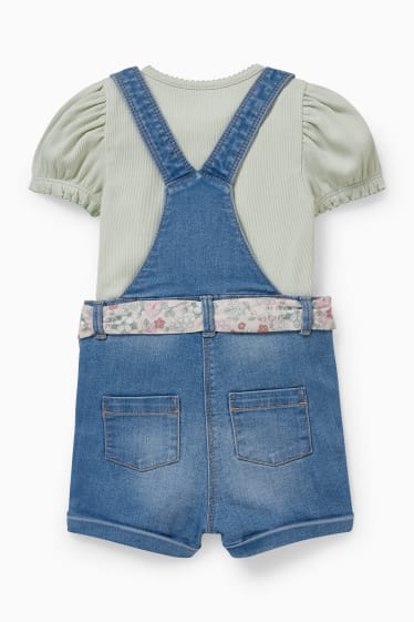 Miminka - Outfit pro miminka - 2dílný - džíny - světle modré