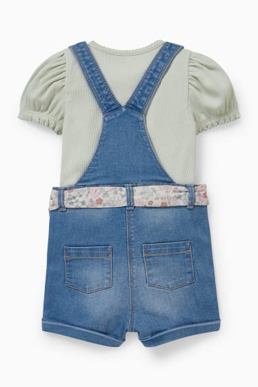 Babys - Baby-Outfit - 2 teilig - helljeansblau