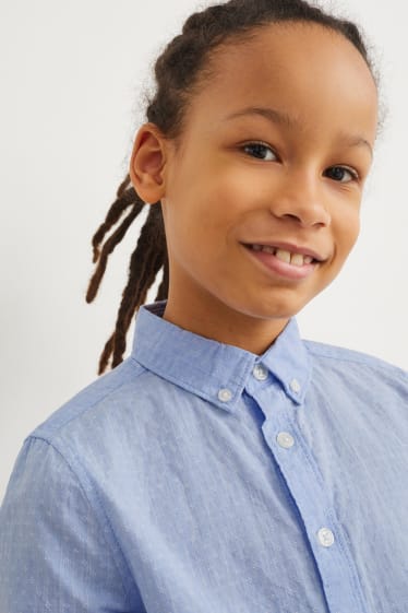Children - Shirt - patterned - light blue