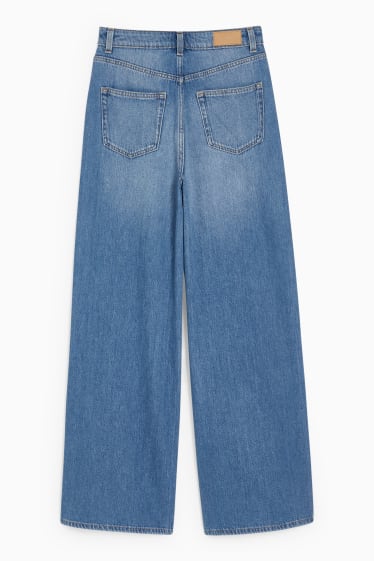 Damen - CLOCKHOUSE - Wide Leg Jeans - High Waist - jeansblau