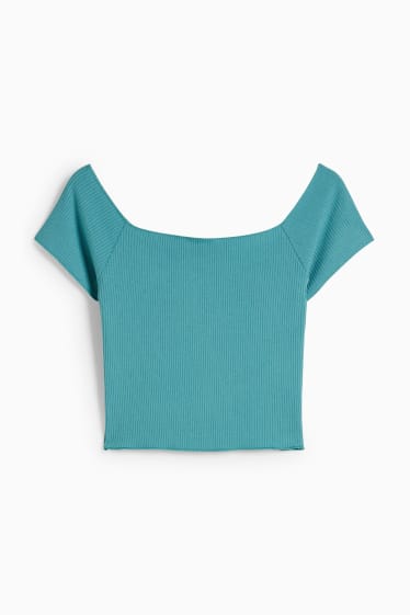 Tieners & jongvolwassenen - CLOCKHOUSE - kort T-shirt - turquoise
