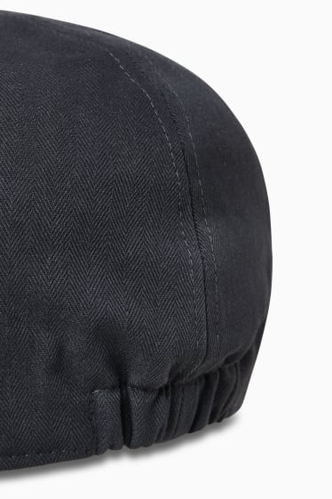 Heren - Flat cap - donkergrijs