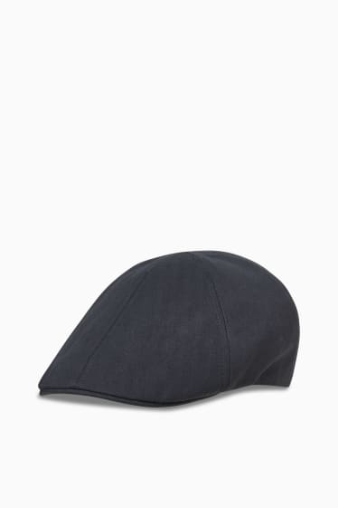 Heren - Flat cap - donkergrijs